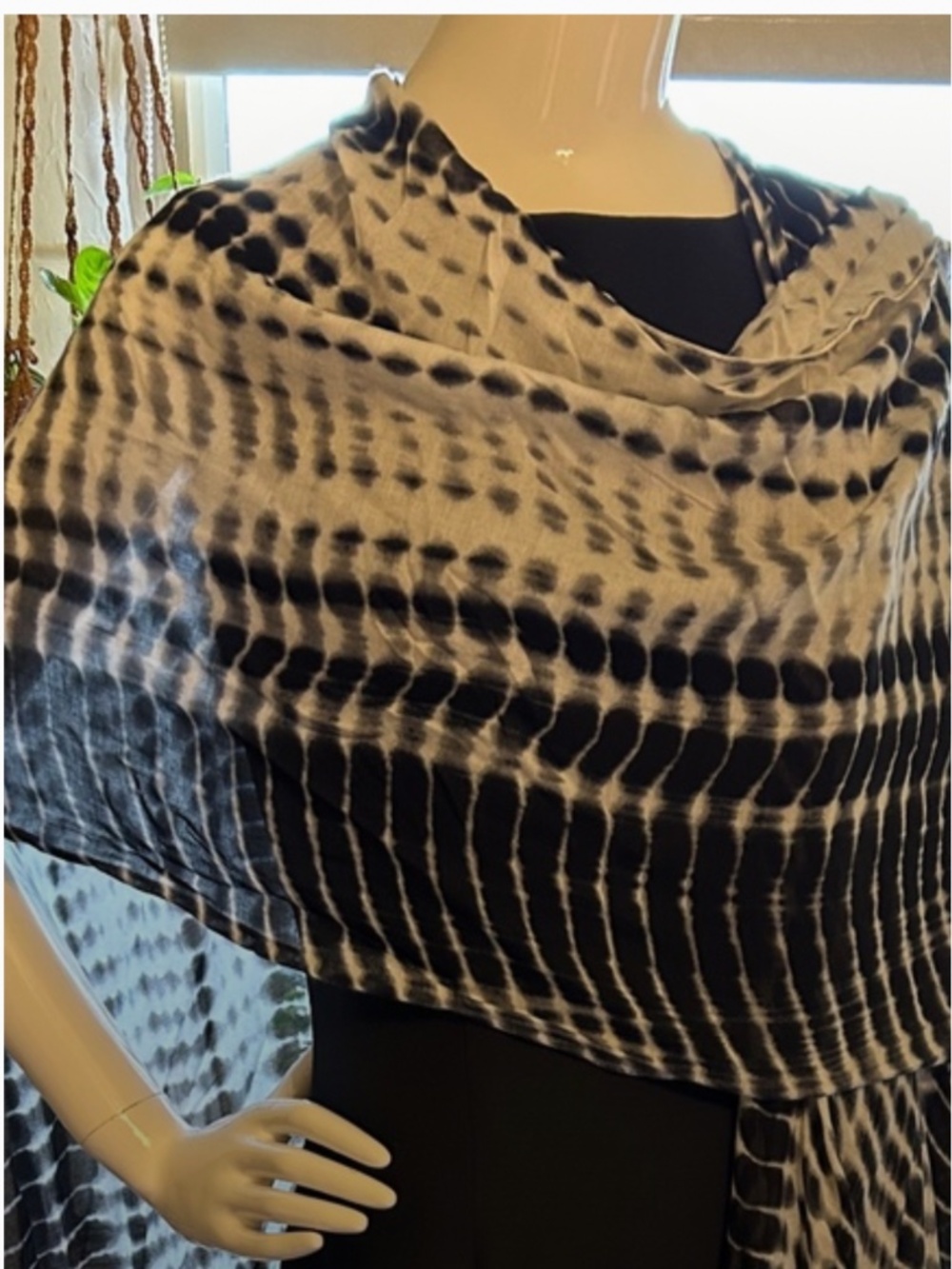Black and White Shawl